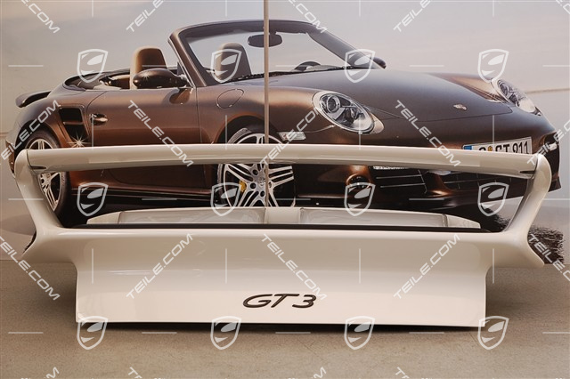 GT3 Engine lid set incl. spoiler (wing), air scoop L+R, grille L+R, lip spoiler and all small pieces