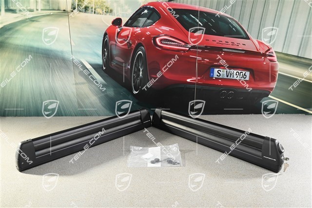 Ski rack/snowboard holder, loading aid integrated