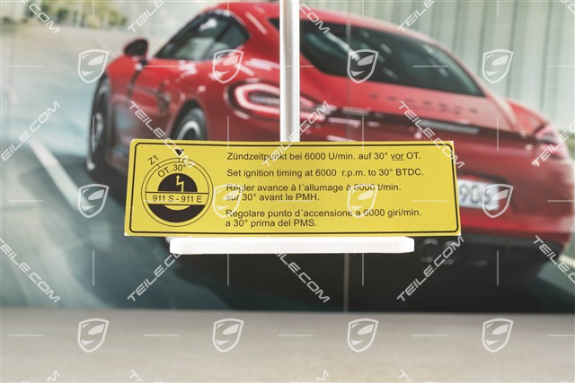 Klebeschild, Zündzeitpunkt