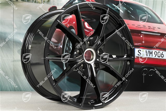 20" Felga Carrera S (IV), 11,5J x 20 ET76, czarny wysoki połysk