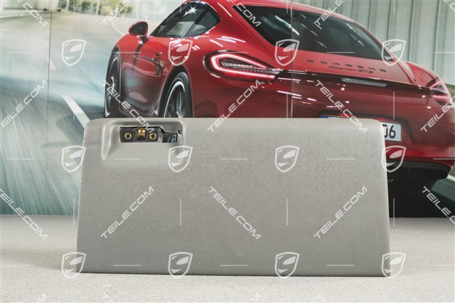 Glove box cover, Leatherette, Graphite grey