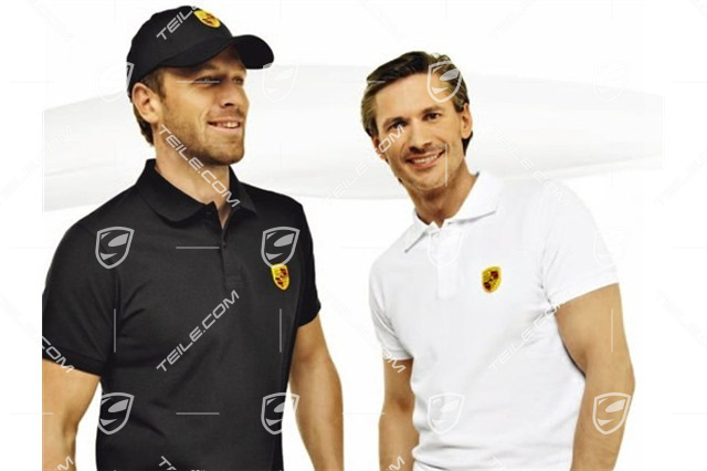 Essential Collection - Herren Polo-Shirt Wappen, weiß, Größe XXL 56