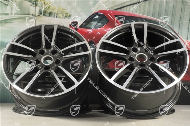 20" Cayenne Sport Felgensatz, 10,5J x 20 ET55 + 9J x 20 ET50, Titan