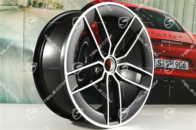 20" Carrera Exclusive Design Felge, 8,5J x 20 ET50, Schwarz Seidenmatt
