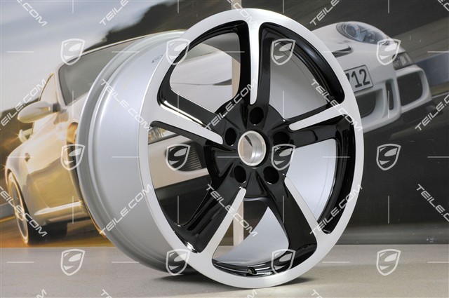 20-inch SportTechno wheel set, 8.5J x 20 ET57 + 10J x 20 x ET50, black high gloss