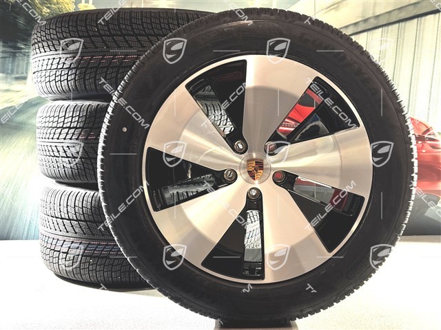 20" koła zimowe Cayenne Aero, komplet, felgi 9J x 20 ET14 + 11J x 20 ET37 + opony zimowe Goodyear UltraGrip Performance 3 SUV 255/55 R20 + 305/45 R20
