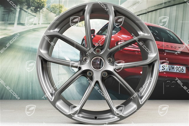 22" Felgensatz GT, 10J x 22 ET48 + 11,5J x 22 ET52, Platinum-Seidenmatt