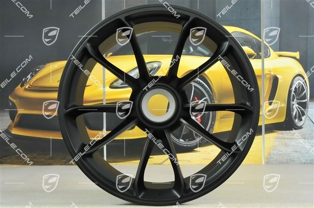 20+21" GT3 RS komplet felg, felgi: przednie 9,5J x 20 ET50 + tylne 12,5J x 21 ET48, czarne (półmat)