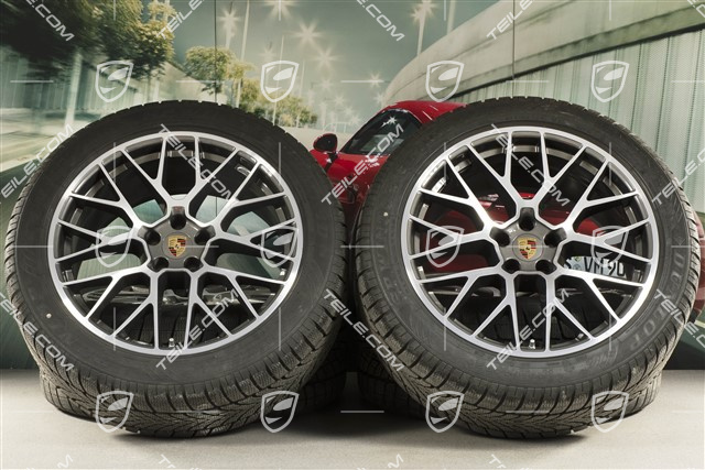 20" "RS Spyder Design" koła zimowe, komplet, felgi 9J x 20 ET26 + 10J x 20 ET19, opony zimowe Dunlop Winter Sport 4D 265/45 R20 + 295/40 R20, z czujnikami ciśnienia