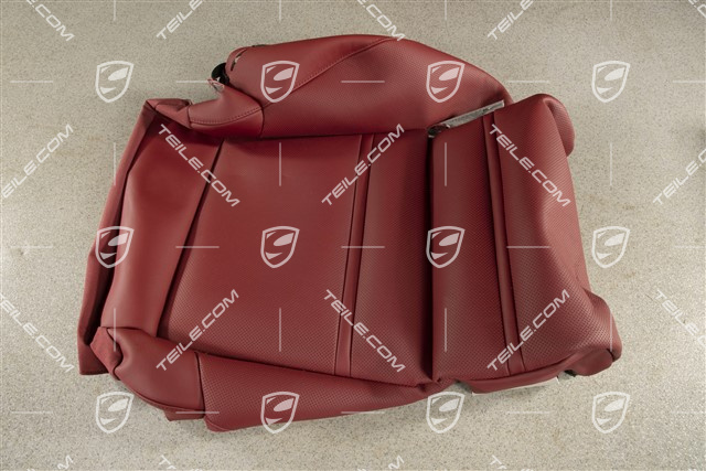 Sitzbezug / Bezug, Sitzkissen belüftet, Leder, Bordeauxrot, L