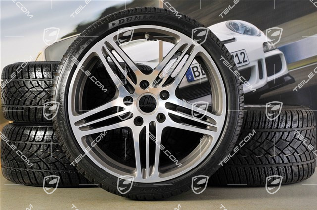 19" komplet kół zimowych Turbo (4 felgi + 4 opony), 8,5Jx19 ET56 + 11J x 19 ET51, 235/35R19 + 295/30R19, czujniki ciśnienia RDK
