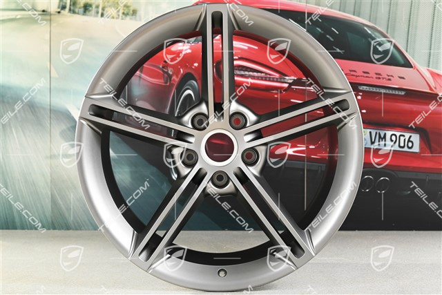 21-inch wheel rim Mission E Design, 11,5J x 21 ET66, Platinum satin-matt