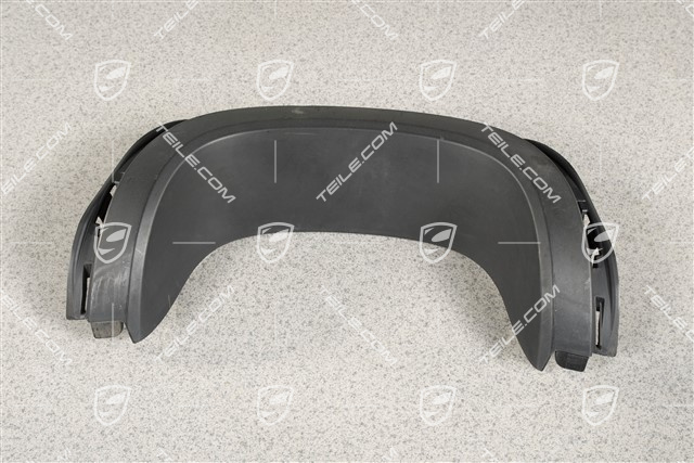 Abschirmblech am Endrohr, schwarz