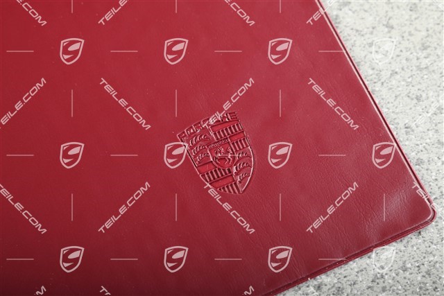 Operating manual / Logbook with embossed porsche crest