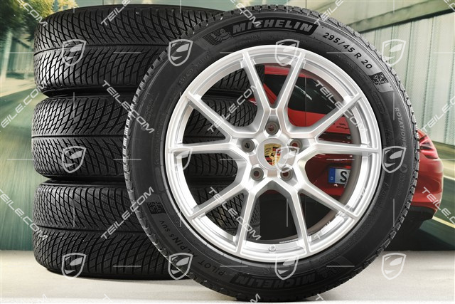 20-inch Cayenne S winter wheel set, rims 9J x 20 ET50 + 10,5J x 20 ET64 + Michelin Pilot Alpin 5 SUV winter tyres 255/55 R20 + 295/45 R20, with TPMS