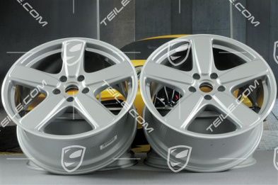 21" komplet felg Cayenne Sport Classic, 10J x 21 ET50, srebrny GT-silver