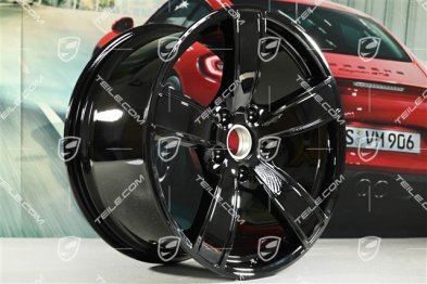 20-inch wheel rim set Carrera Sport, 8,5J x 20 ET57 + 10,5J x 20 ET51, black high gloss