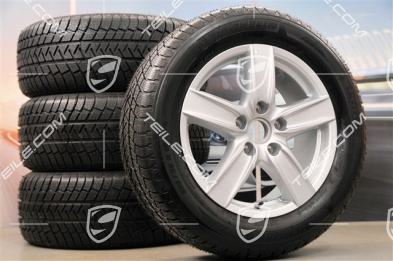 18" Cayenne S III Winterräder Satz, 4x Felgen 8 J x 18 ET 53 + 4x Michelin Winterreifen 255/55 R18 (DOT 2013), mit RDK-Sensoren