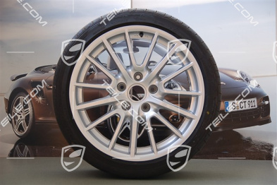 19" Sport-Design Sommerräder Satz, Felgen 8J x 19 ET57 + 9,5J x 19 ET46 + NEUE Michelin Sommerreifen 235/35 ZR19 + 265/35 ZR19