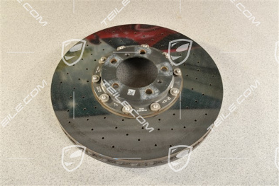 PCCB tarcza hamulcowa ceramiczna, Taycan / Panamera, 20" / 420mm, lekko uszkodzona na wewnętrznym rancie (zdjęcia), L
