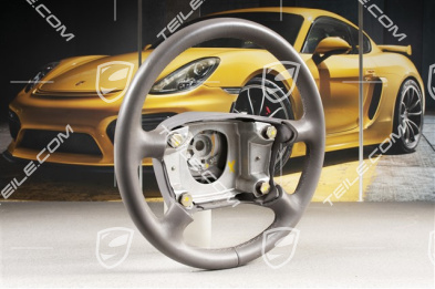4-spoke steering wheel, leather, Classic grey