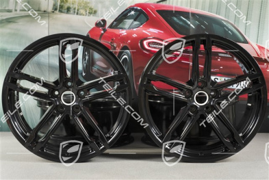 19" Felgensatz Macan Turbo, 8J x 19 ET21 + 9J x 19 ET21, schwarz hochglanz