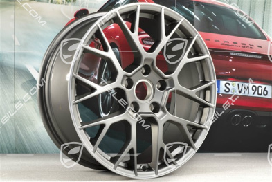 20+21" Felgensatz RS Spyder, Felgen: vorne 8,5J x 20 ET53 + hinten 11,5J x 21 ET67, platinum-seidenmatt