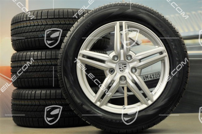 19" koła zimowe, komplet "Cayenne Design II" facelift 2014->, felgi 8,5J x 19 ET59 + opony zimowe Pirelli 265/50 R19, z czujnikami ciśnienia