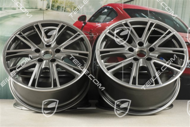 20" Felgensatz Exclusive Design, 10,5J x 20 ET71 + 9,5J x 20 ET71, für Winterbetrieb, Platinsilber