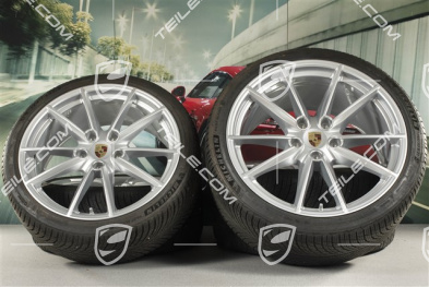 20/21-inch Carrera S winter wheel set, wheel rims 8,5J x 20 ET53 + 11J x 21 ET66 + Michelin winter tyres 245/35 R20 + 295/30 R21, with TPMS