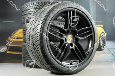20-inch Sport Design winter wheel set, 8,5J x 20 ET51 + 11J x 20 ET70, Michelin winter tyres 245/35 ZR20 + 295/30 ZR20, without TPMS, black satin mat