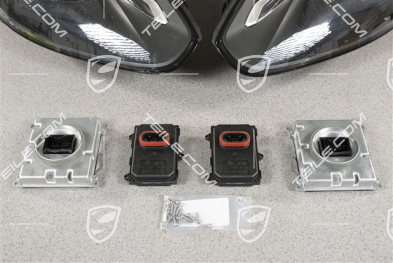 LED-Scheinwerfer + dyn. Kurvenlicht, Schwarz, Satz, L+R
