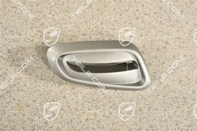 Rosette für Betaetigungsknopf / Kippgriff für die Rückenlehne, Silbergrau Metallic, L