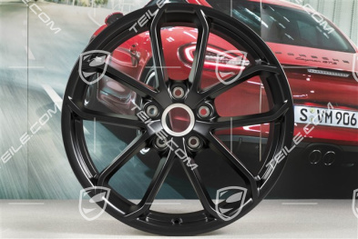 20-inch wheel rim set 718 Cayman GT4, wheel rims 8,5J x 20 ET61 + 11J x 20 ET50, black satin matt