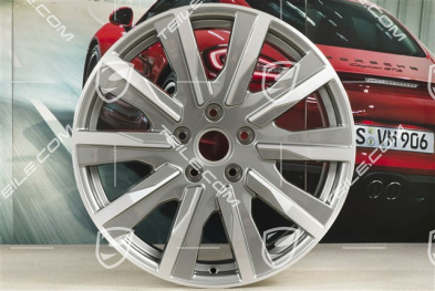 20" Taycan Tequipment Design Felgensatz, 9J x 20 ET54 + 11J x 20 ET60, platinsilber