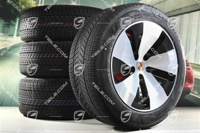 20-inch Cayenne Aero winter wheel set, wheel rims 9J x 20 ET14 + 11J x 20 ET37 + NEW Goodyear UltraGrip Performance 3 SUV winter tyres 255/55 R20 + 305/45 R20