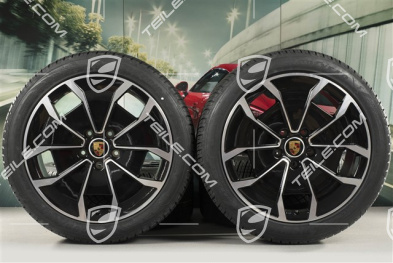 20" Turbo Aero Design Winterräder Satz, Felgen 9J x 20 ET54 + 11J x 20 ET60, Goodyear Winterreifen 245/45 R20 + 285/40 R20
