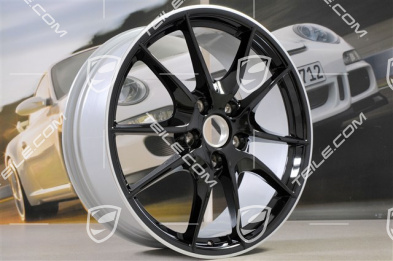 20" Felge, Carrera S III, Felgenstern schwarz hochglanz, 8J x 20 ET57
