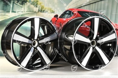 22" Felgensatz Cayenne Coupe Exclusive Design Sport, 10J x 22 ET48 +11,5J x 22 ET52, schwarz hochglanz