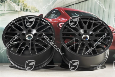 20" Komplet felg RS Spyder / GTS, 9,5J x 20 ET47, czarny satynowy półmat