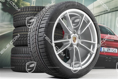19"+20" koła zimowe Carrera, komplet, felgi 8,5J x 19 ET52 + 11J x 20 ET66 + opony zimowe Continental 235/40 R19 + 295/35 R20, z czujnikami ciśnienia