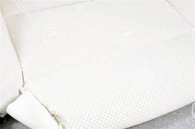 Cover for cushion, with heating, leather Cream, L