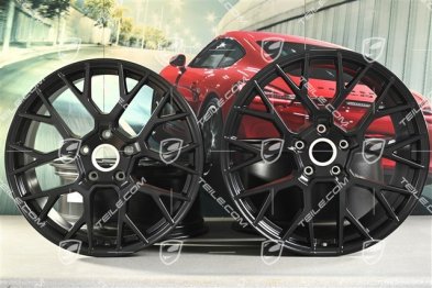 20+21" Komplet felg RS Spyder, 8,5J x 20 ET50 + 11,5J x 21 ET67, czarne satynowo-matowe