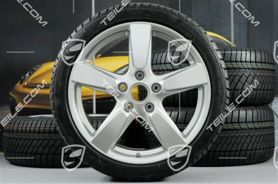 19" Winterräder Satz "Cayman S", Felgen 8J x 19 ET57 + 9,5J x 19 ET45 + Continental WinterContact TS 830P Winterreifen 235/40 R19 + 265/40 R19, ohne RDK-Sensoren