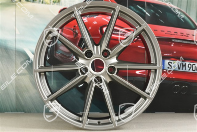 21" Felga Carrera S, 11J x 21 ET66, platinum satynowy półmat