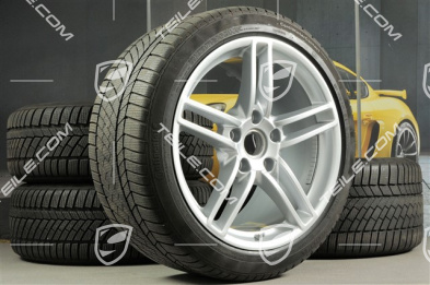 19" Komplet kół zimowych Carrera, 8,5J x 19 ET54 + 11J x 19 ET69 + NOWE opony zimowe Continental 235/40 R19 + 285/35 R19, z czujnikami ciśnienia RDK