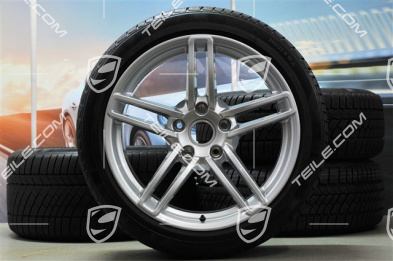 19" Winterräder Satz Carrera, Felgen 8,5J x 19 ET54 + 11J x 19 ET48 + Continental Winterreifen 235/40 R19 + 295/35 R19, ohne RDK-Sensoren