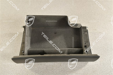Glove compratment cover, Leatherette, Black