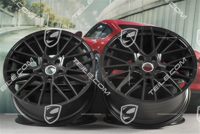 21" Felgensatz Cayenne RS Spyder, 11J x 21 ET58 + 9,5J x 21 ET46, schwarz seidenmatt