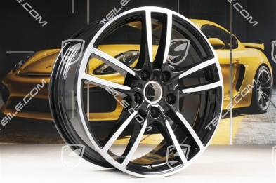 20" komplet felg Cayenne Sport, 10,5J x 20 ET64 + 9J x 20 ET50, czarne